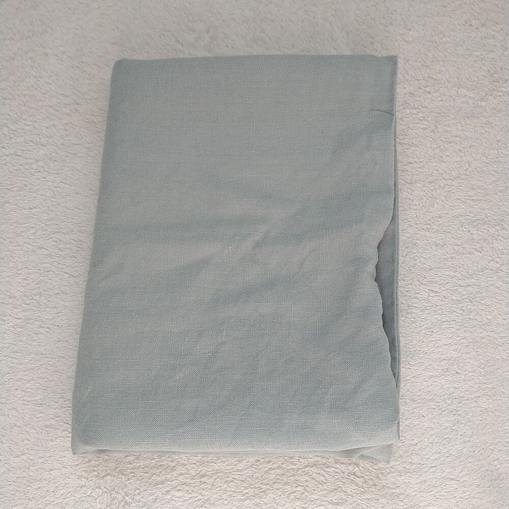 HALLMART Collectibles Pillowcase 100% Linen 100% Cotton Green Standard Size 1x